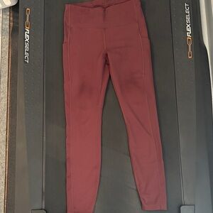 Athleta Burgundy Leggings